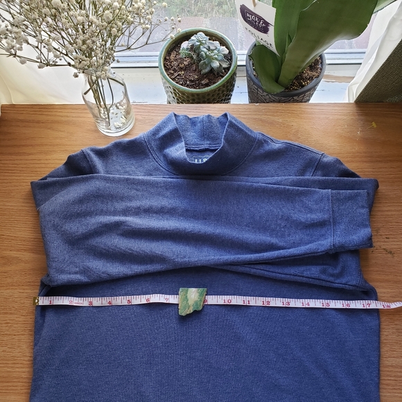 LL Bean Cool Blue turtleneck sweater - Picture 3 of 4